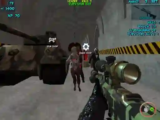 Leikur Zombie Apocalypse Bunker Survival Z á netinu