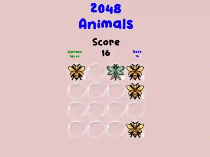 Leikur 2048 Animals á netinu