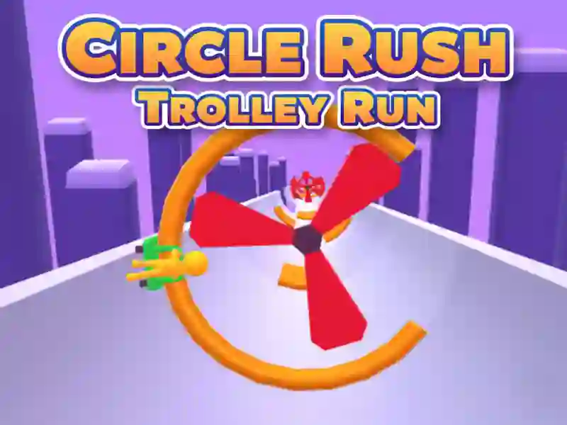 Leikur Circle Rush Trolley Run á netinu