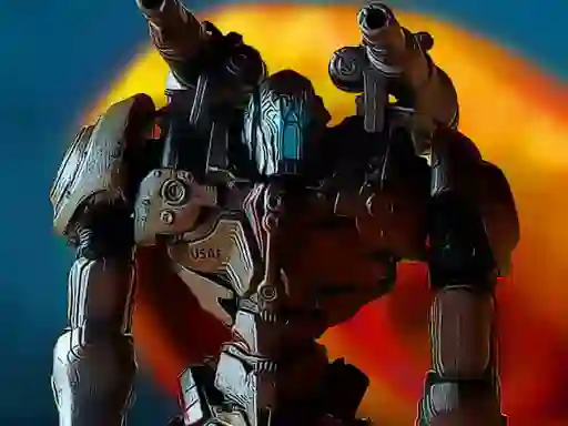 Leikur Metal Robot Puzzle á netinu