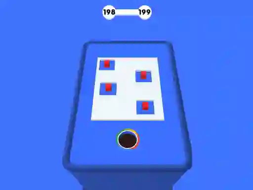 Leikur Hole 3d Color Block Game á netinu