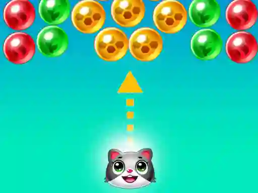 Leikur Save the cats Bubble shooter á netinu