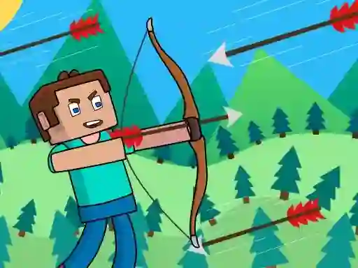 Leikur Noob Archer Monster Attack á netinu