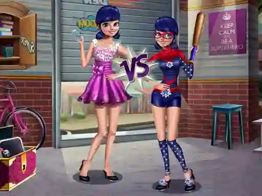 Leikur Princess vs Superhero á netinu