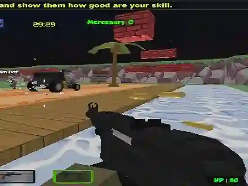 Leikur Blocky Combat Strike Zombie Multiplayer á netinu