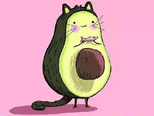Leikur Avocado Puzzle Time á netinu