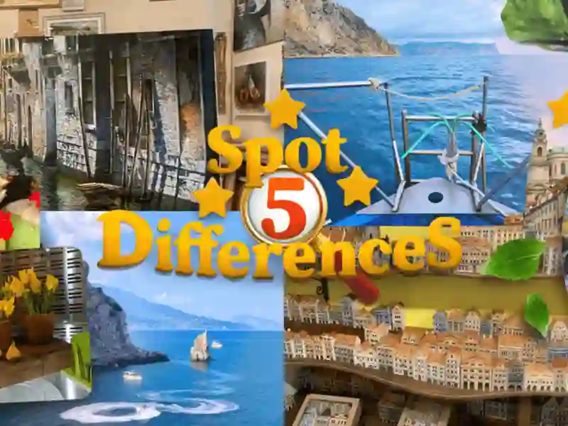 Leikur Spot 5 Differences Camping á netinu