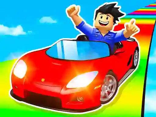 Leikur Epic Car Stunt Race Obby á netinu