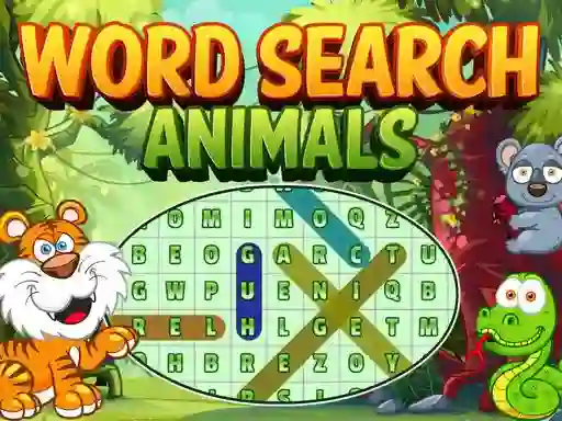 Leikur Word Search Animals á netinu