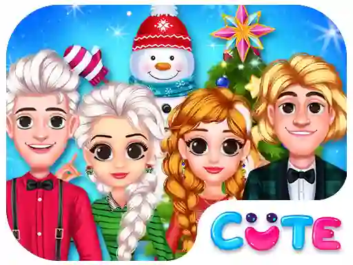 Leikur Frozen Princess Christmas Celebration á netinu