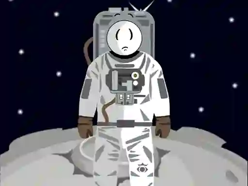 Leikur Stickman in Space á netinu