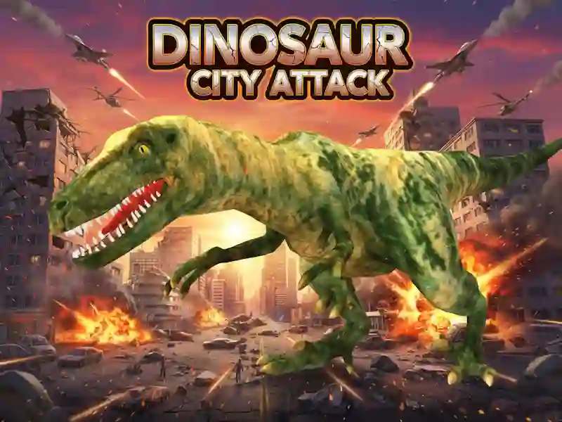 Leikur Dinosaur City Attack á netinu