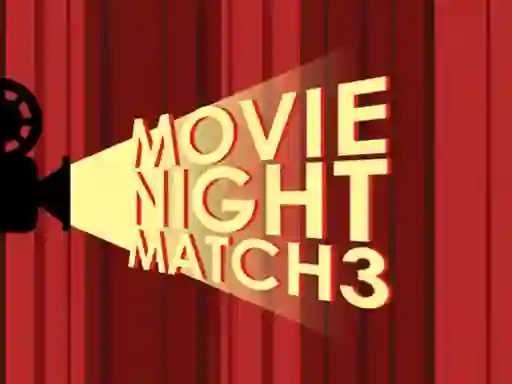 Leikur Movie Night Match 3 á netinu