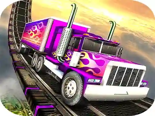 Leikur Impossible Truck Tracks Drive á netinu