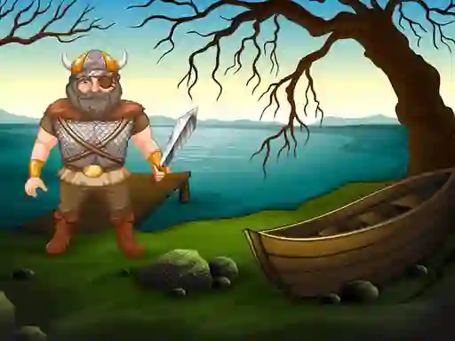 Leikur Viking Warrior Battle: Puzzle á netinu