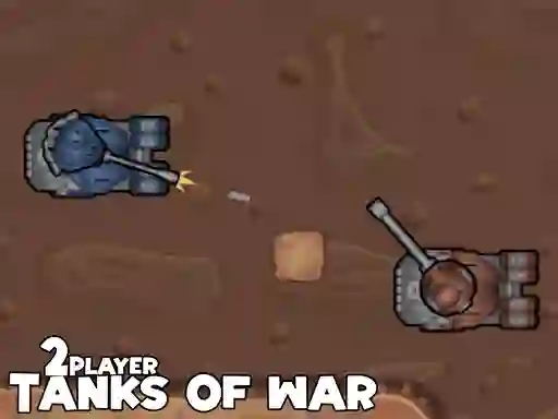 Leikur 2Player Tanks of War á netinu
