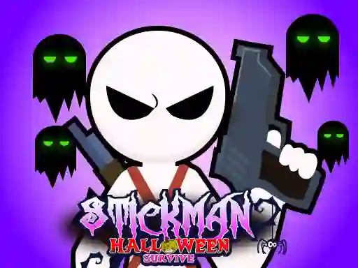 Leikur Stickman Halloween Survive á netinu