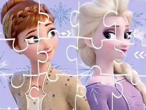 Leikur Frozen Sister Jigsaw á netinu