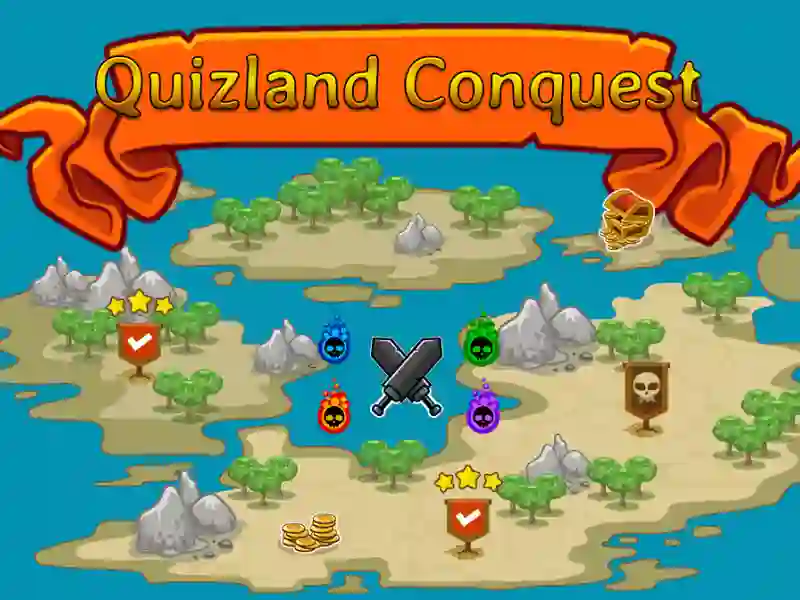 Leikur Quizland Conquest á netinu