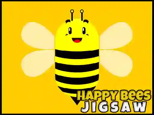 Leikur Happy Bees Jigsaw á netinu