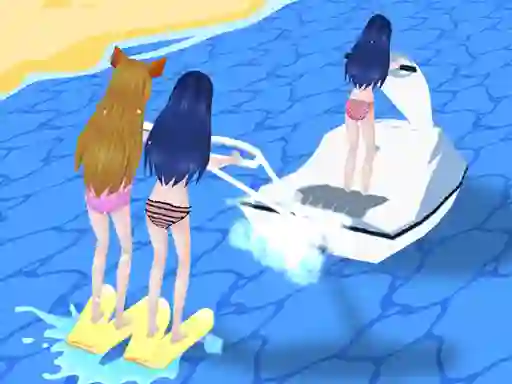 Leikur Girl Surfer 3D á netinu