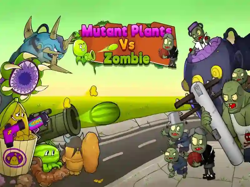 Leikur Mutant Plants Vs Zombie á netinu