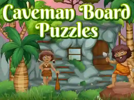 Leikur Caveman Board Puzzles á netinu