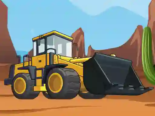Leikur Bulldozer Jigsaw á netinu