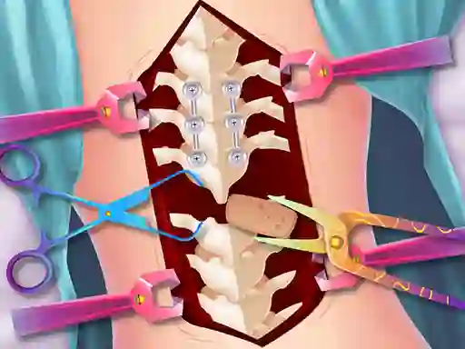 Leikur Anna Scoliosis Surgery á netinu