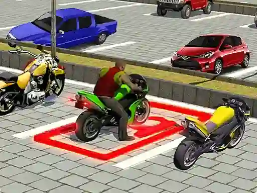 Leikur Superhero City Bike Parking Game 3D á netinu