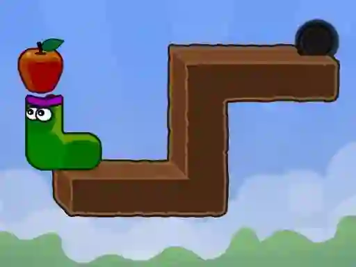 Leikur Apple Worm á netinu
