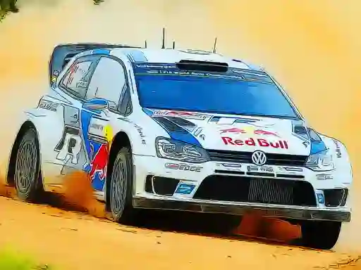 Leikur Rally Car Driving Jigsaw á netinu