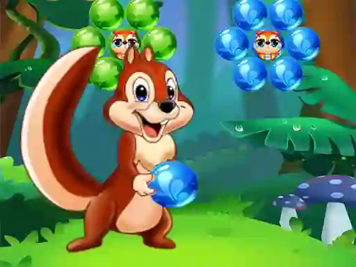 Leikur Bubbles Shooter Squirrel á netinu