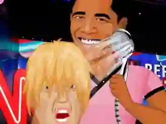 Leikur Donald Trump VS Hillary Clinton á netinu