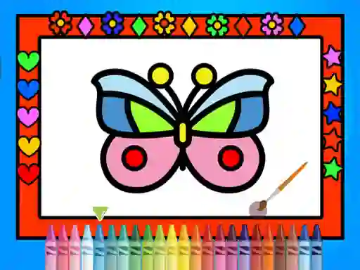 Leikur Color and Decorate Butterflies á netinu