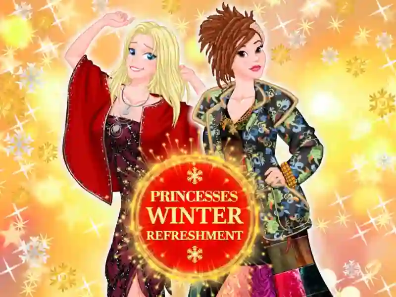 Leikur Princesses winter refreshment á netinu