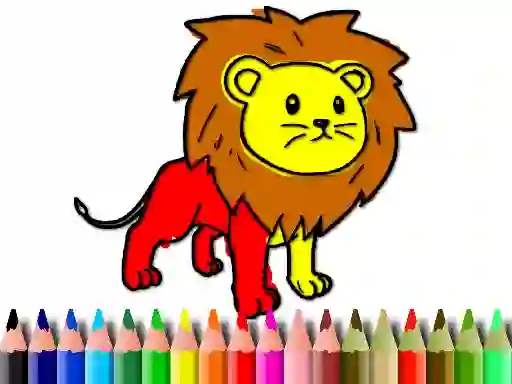Leikur Back To School: Lion Coloring Book á netinu