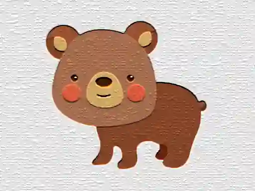 Leikur Cartoon Bear Puzzle á netinu