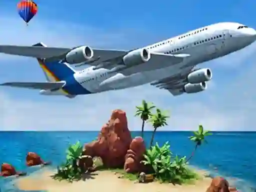 Leikur Air plane Simulator Island Travel á netinu