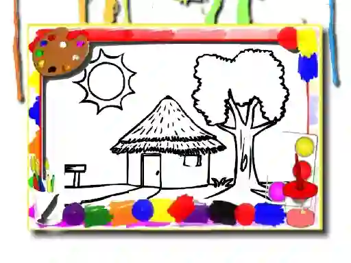 Leikur Back To School: House Coloring Book á netinu