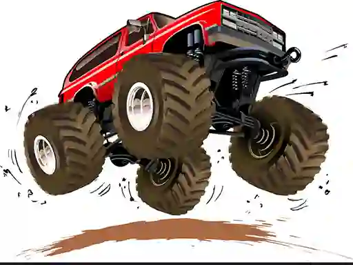 Leikur Monster Trucks Memory á netinu