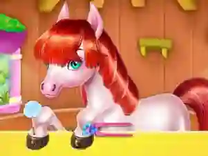 Leikur Pony Cooking Rainbow Cake á netinu