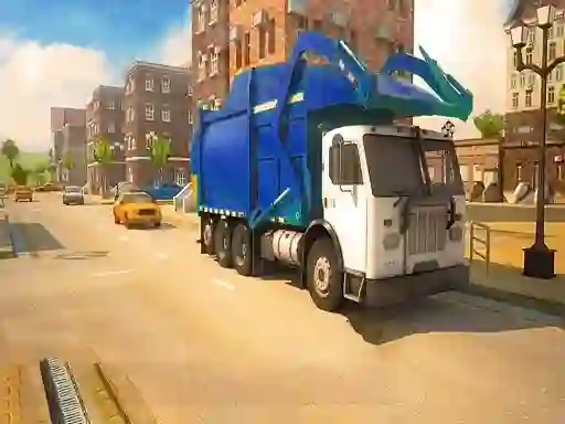 Leikur Road Garbage Dump Truck Driver á netinu