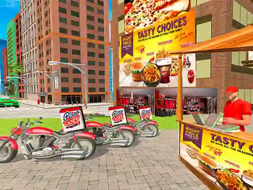 Leikur Pizza Delivery Boy Simulation á netinu