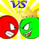 Leikur Red ball vs green king á netinu