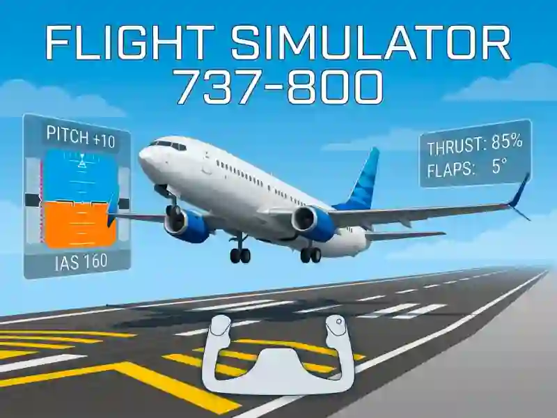 Leikur Flight Simulator 737-800 á netinu