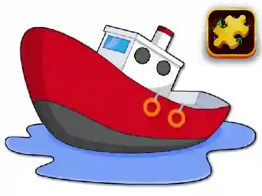 Leikur Cartoon Ship Puzzle á netinu