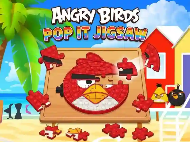 Leikur Angry Birds Pop It Jigsaw á netinu