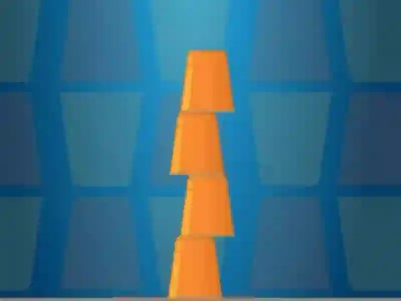 Leikur Cups Tower Builder á netinu