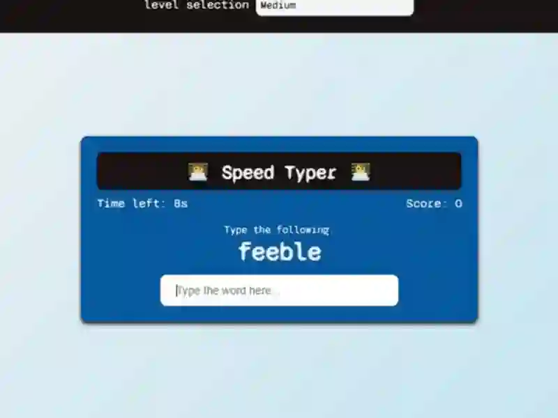 Leikur Speed Typer á netinu